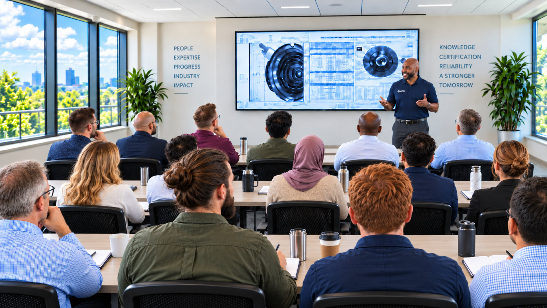 Machinery lubrication training professionals